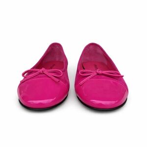 🏵 NEW Jeffrey Campbell Fuchsia Ballet Flats Size 6 Pink Patent Toe Balletcore